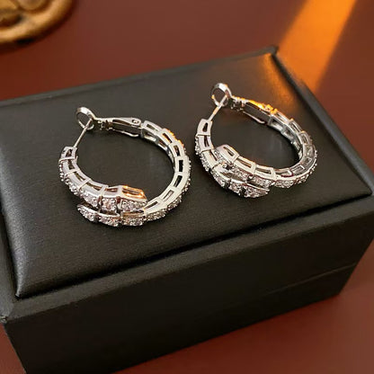 Elegant Dual-Layered Hoop Earrings – Gold & Silver Finish