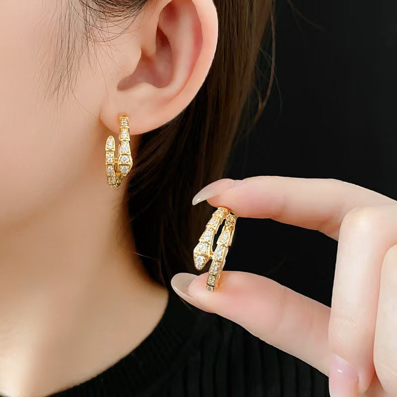 Elegant Dual-Layered Hoop Earrings – Gold & Silver Finish