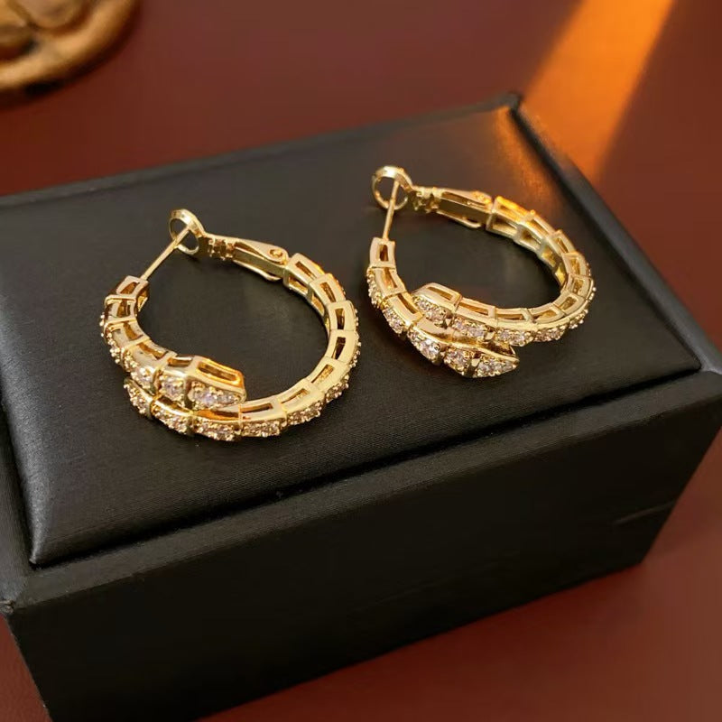 Elegant Dual-Layered Hoop Earrings – Gold & Silver Finish